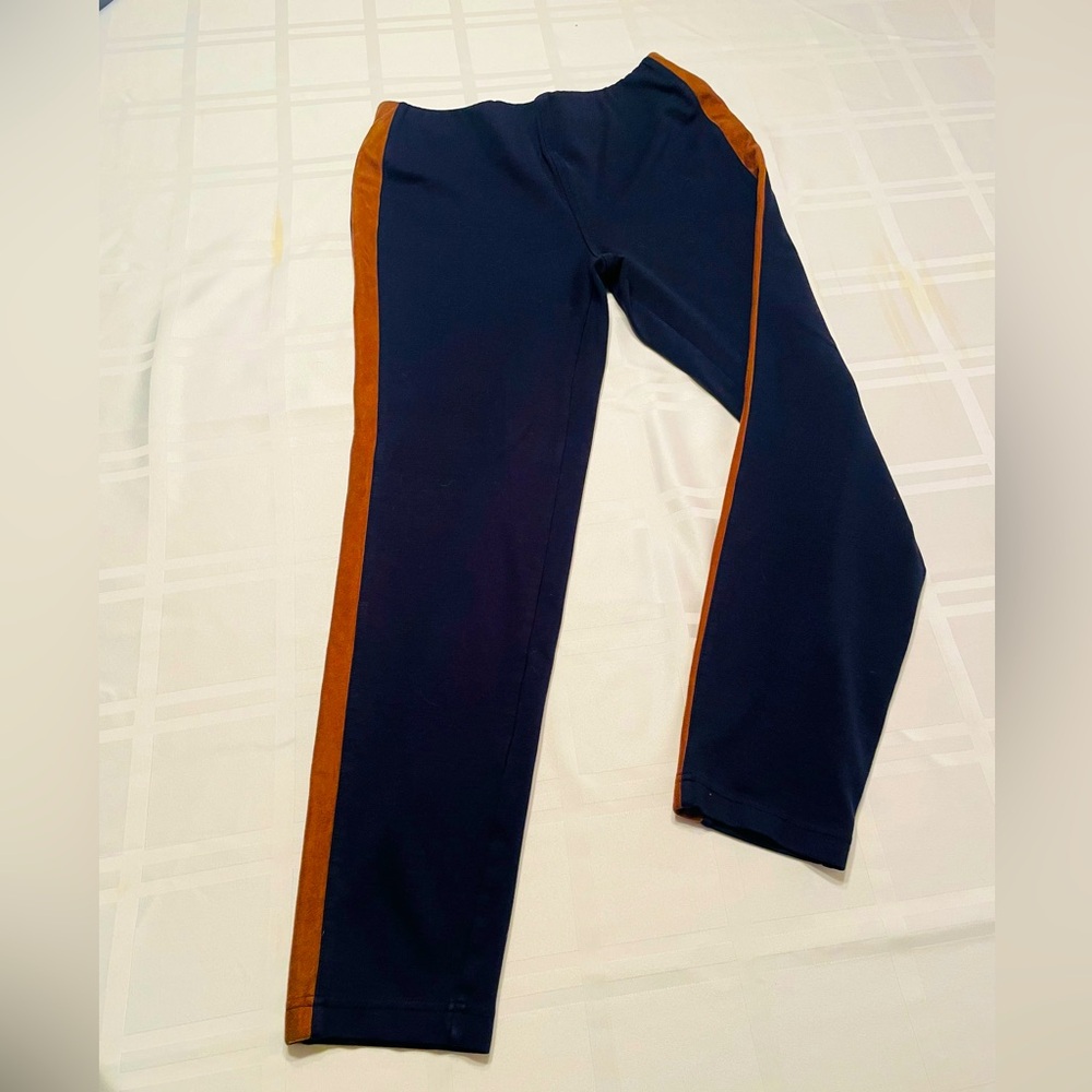 Ralph Lauren Faux Suede striped leggings